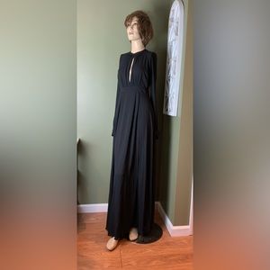Express black size 4 long formal dress
